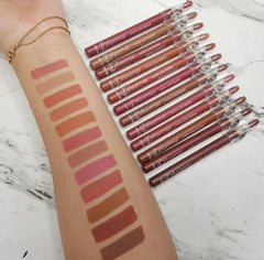 Flormar 12 Pcs Matte Lip Pencils Bold Long Lasting